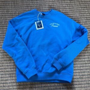 NWT - Roller Rabbit x Target Blue Crewneck Sweatshirt with 'Resort' Embroidery